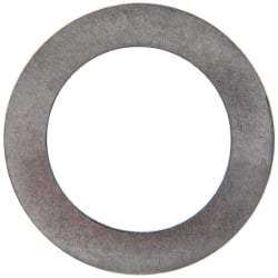 Made in USA - 0.01" Thick, 1/2" Inside x 3/4" OD, Shortening Shim - 7/16" Screw, Uncoated 300 Stainless Steel - Exact Tool & Supply