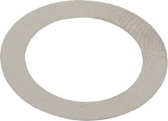Made in USA - 0.1mm Thick, 14mm Inside x 20mm OD, Round Shim - 1/2" Screw, Uncoated 302/304 Stainless Steel - Exact Tool & Supply