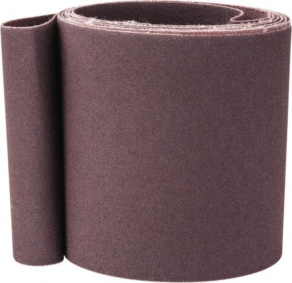 Norton - 4" Wide x 132" OAL, 120 Grit, Aluminum Oxide Abrasive Belt - Aluminum Oxide, Fine, Coated, X Weighted Cloth Backing, Series R228 - Exact Tool & Supply