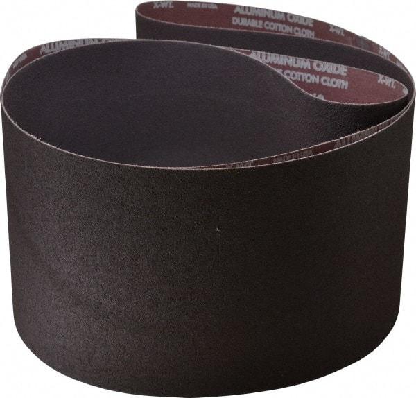 Norton - 8" Wide x 107" OAL, 60 Grit, Aluminum Oxide Abrasive Belt - Aluminum Oxide, Medium, Coated, X Weighted Cloth Backing, Series R228 - Exact Tool & Supply