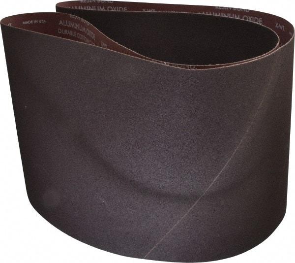 Norton - 10" Wide x 70-1/2" OAL, 80 Grit, Aluminum Oxide Abrasive Belt - Aluminum Oxide, Medium, Coated, X Weighted Cloth Backing, Series R228 - Exact Tool & Supply