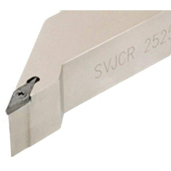 Iscar - SVJC, Right Hand Cut, 93° Lead Angle, 25mm Shank Height x 25mm Shank Width, Neutral Rake Indexable Turning Toolholder - 150mm OAL, VC..1604.. Insert Compatibility, Series Isoturn - Exact Tool & Supply