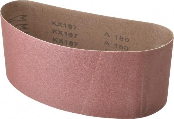 Tru-Maxx - 4" Wide x 24" OAL, 180 Grit, Aluminum Oxide Abrasive Belt - Aluminum Oxide, Very Fine, Coated - Exact Tool & Supply