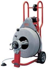 Ridgid - Electric Battery Drain Cleaning Machine - For 3" to 8" Pipe, 100' Cable, 200 Max RPM - Exact Tool & Supply
