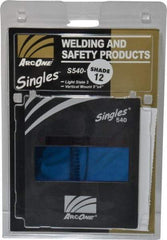 ArcOne - 4-1/2" Wide x 5-1/4" High, Lens Shade 12, Auto-Darkening Lens - 0.2" Thick, Green, Vertical Mount - Exact Tool & Supply