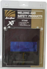 ArcOne - 4-1/2" Wide x 5-1/4" High, Lens Shade 3 to 10, Auto-Darkening Lens - 0.2" Thick, Green, Vertical Mount - Exact Tool & Supply