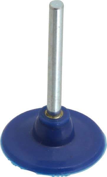 Value Collection - 1" Diam Adhesive/PSA Disc Backing Pad - 1/8" Shank Diam, 18,000 RPM - Exact Tool & Supply