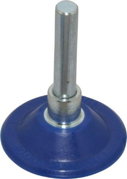 Value Collection - 1-1/2" Diam Adhesive/PSA Disc Backing Pad - 1/4" Shank Diam, 15,000 RPM - Exact Tool & Supply