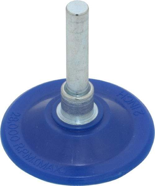 Value Collection - 2" Diam Adhesive/PSA Disc Backing Pad - 1/4" Shank Diam, 12,000 RPM - Exact Tool & Supply