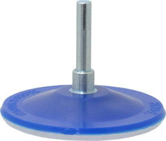 Value Collection - 3" Diam Adhesive/PSA Disc Backing Pad - 1/4" Shank Diam, 10,000 RPM - Exact Tool & Supply