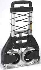 Wesco Industrial Products - 110 Lb Capacity 41" OAH Hand Truck - Single Grip Handle, Aluminum & Plastic - Exact Tool & Supply