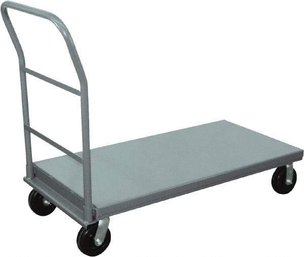 Jamco - 3,000 Lb Capacity Steel Platform Truck - 30" OAW, Phenolic Casters - Exact Tool & Supply