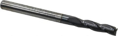 SGS - 1/8", 1/2" LOC, 1/8" Shank Diam, 1-1/2" OAL, 3 Flute, Solid Carbide Square End Mill - Single End, AlTiN Finish, Spiral Flute, 30° Helix, Centercutting, Right Hand Cut, Right Hand Flute, Series 5 - Exact Tool & Supply