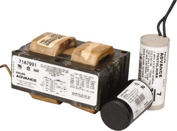 Philips Advance - 70 Watt, HX-HPF Circuit, High Pressure Sodium, High Intensity Discharge Ballast - 120/208/240/277 Volts, 0.7 to 1.4 Amp, 3-15/16 Inch Long x 3-1/8 Inch Wide x 2-7/8 Inch High - Exact Tool & Supply
