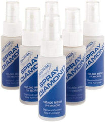 Accu-Finish - 2 oz Diamond Spray Compound - 100,000 Grit, Clear, Use on Ceramic - Exact Tool & Supply