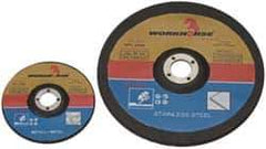 Value Collection - 9" Diam x 1/8" Thick x 5/8-11 Threaded Arbor, Type 27 Depressed Center Wheel - 6,600 Max RPM - Exact Tool & Supply