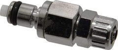 CPC Colder Products - 1/4" Outside Diam, Chrome Plated Brass Push-to-Connect Male Connector - 250 Max psi, Buna Nitrile O-Ring - Exact Tool & Supply