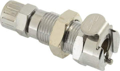 CPC Colder Products - 1/4" Outside Diam, Chrome Plated Brass Push-to-Connect Female Connector - 250 Max psi, Buna Nitrile O-Ring - Exact Tool & Supply