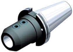 Kennametal - CAT50 Taper Shank 3/16" Hole End Mill Holder/Adapter - 11/16" Nose Diam, 4-1/2" Projection, 1-8 Drawbar, Through-Spindle Coolant - Exact Tool & Supply