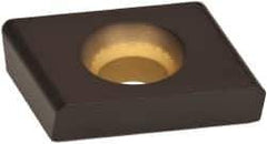 Kennametal - CDE322 Grade KCPK30 Carbide Milling Insert - TiN/TiCN/Al2O3 Finish, 0.15" Thick, 3/8" Inscribed Circle, 0.76mm Corner Radius - Exact Tool & Supply