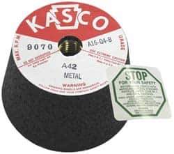 Made in USA - 4" Diam, 2" Overall Thickness, 42 Grit, Type 11 Tool & Cutter Grinding Wheel - Coarse Grade, Aluminum Oxide, Q Hardness, 9,070 RPM - Exact Tool & Supply