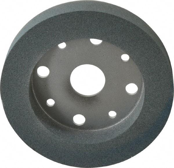 Norton - 6" Diam, 4" Hole Size, 1" Overall Thickness, 100 Grit, Type 2 Tool & Cutter Grinding Wheel - Fine Grade, Silicon Carbide, I Hardness, Vitrified Bond, 3,600 RPM - Exact Tool & Supply