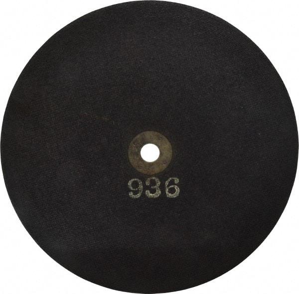 Made in USA - 10" 36 Grit Aluminum Oxide Cutoff Wheel - 3/32" Thick, 5/8" Arbor, 6,500 Max RPM, Use with Stationary Tools - Exact Tool & Supply