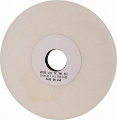 Grier Abrasives - 7" Diam x 1-1/4" Hole x 1/2" Thick, H Hardness, 46 Grit Surface Grinding Wheel - Aluminum Oxide, Type 1, Coarse Grade, 3,600 Max RPM, Vitrified Bond, No Recess - Exact Tool & Supply