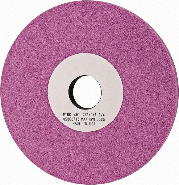 Grier Abrasives - 7" Diam x 1-1/4" Hole x 1/2" Thick, I Hardness, 46 Grit Surface Grinding Wheel - Exact Tool & Supply