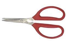 Clauss - 1-1/2" LOC, 6-1/4" OAL Stainless Steel Standard Shears - Ambidextrous, Plastic Straight Handle, For General Purpose Use - Exact Tool & Supply