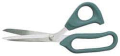 Clauss - 3-1/2" LOC, 9" OAL Stainless Steel Standard Shears - Ambidextrous, Offset Handle, For General Purpose Use - Exact Tool & Supply