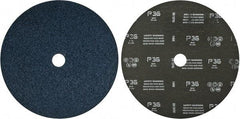 Camel Grinding Wheels - 9" Diam 7/8" Hole 36 Grit Fiber Disc - Very Coarse Grade, Zirconia Alumina, 6,600 Max RPM - Exact Tool & Supply