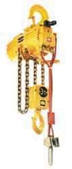 Ingersoll-Rand - 6,600 Lb Load Limit, 10' Max Height Air Chain Hoist - 70 SCFM at 90 PSI, 8 FPM Lift Speed, 25" Min Headroom, Pendant Control - Exact Tool & Supply