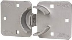 American Lock - 8-1/2" Long x 4-1/2" Wide, Door Hasp - Hardened Steel - Exact Tool & Supply