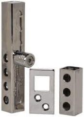 American Lock - 2-3/8" Long x 3/4" Wide, Locking Slide Bolt Hasp - Hardened Steel - Exact Tool & Supply