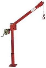 THERN - 500 Lbs. Limit Spur Gear Hand Winch - 56.41 Inch Overall Height, 12.96 Inch Base Height, Enamel Finish - Exact Tool & Supply
