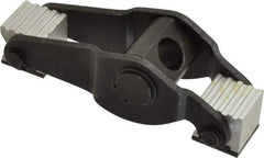 Gibraltar - 1/2" Stud, 2.13" Max Clamping Height, Steel, Adjustable & Self-Positioning Strap Clamp - 4.55" Long, 1-1/2" Wide, 1-1/2" High, 2.36" Heel to Stud Center - Exact Tool & Supply
