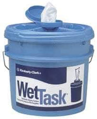 Kimtech - Blue Plastic Wipe Dispenser - For Use with Center Pull Wipes - Exact Tool & Supply