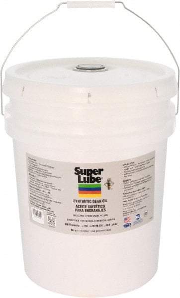 Synco Chemical - 5 Gal Pail, Synthetic Gear Oil - -45°F to 450°F, ISO 320 - Exact Tool & Supply