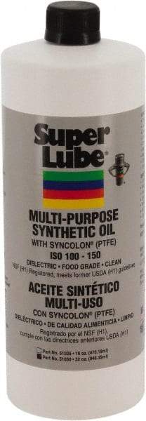 Synco Chemical - 1 Qt Bottle Synthetic Multi-Purpose Oil - -42.78 to 232.22°F, SAE 85W, ISO 150, 681.5 SUS at 40°C, Food Grade - Exact Tool & Supply