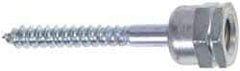 ITW Buildex - 1/2" Zinc-Plated Steel Vertical (End Drilled) Mount Threaded Rod Anchor - 5/8" Diam x 2" Long, 1,760 Lb Ultimate Pullout, For Use with Wood - Exact Tool & Supply