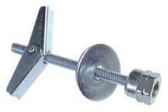 ITW Buildex - 3/8" Zinc-Plated Stainless Steel Vertical (End Drilled) Mount Threaded Rod Anchor - 5/8" Diam x 3" Long, 440 Lb Ultimate Pullout, For Use with Drywall - Exact Tool & Supply