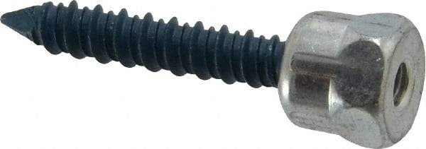 Buildex - 1/4" Zinc-Plated Steel Vertical (End Drilled) Mount Threaded Rod Anchor - 5/8" Diam x 1-1/2" Long, 2,810 Lb Ultimate Pullout, For Use with Concrete/Masonry - Exact Tool & Supply