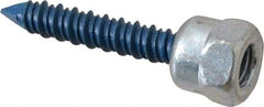 Buildex - 3/8" Zinc-Plated Steel Vertical (End Drilled) Mount Threaded Rod Anchor - 5/8" Diam x 1-1/2" Long, 2,810 Lb Ultimate Pullout, For Use with Concrete/Masonry - Exact Tool & Supply