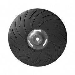 Norton - 7" Diam Locking Nut Disc Backing Pad - Medium Density, 8,600 RPM - Exact Tool & Supply