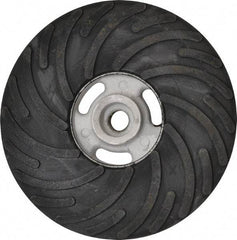 Norton - 7" Diam Locking Nut Disc Backing Pad - Hard Density, 8,600 RPM - Exact Tool & Supply