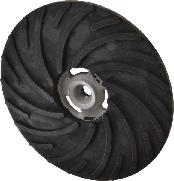 Norton - 9" Diam Locking Nut Disc Backing Pad - Medium Density, 6,600 RPM - Exact Tool & Supply