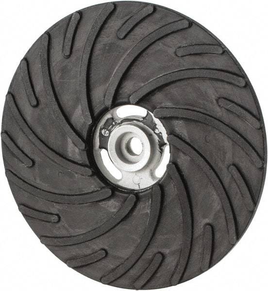 Norton - 9" Diam Locking Nut Disc Backing Pad - Hard Density, 6,600 RPM - Exact Tool & Supply