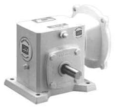Boston Gear - 1-3/4 Centerline Distance, 60:1, 1/3 Input Horsepower, 440 Lbs. Max Torque, Speed Reducer - 56C NEMA - Exact Tool & Supply