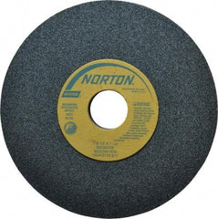 Norton - 7" Diam x 1-1/4" Hole x 1/2" Thick, I Hardness, 60 Grit Surface Grinding Wheel - Silicon Carbide, Type 1, Medium Grade, 3,600 Max RPM, Vitrified Bond, No Recess - Exact Tool & Supply